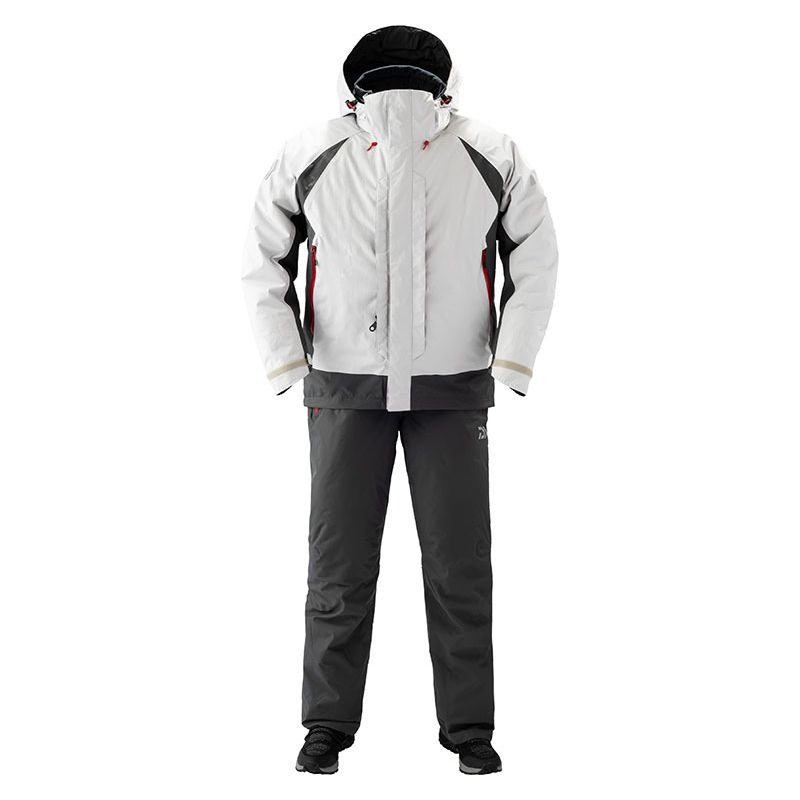 ダイワ レインマックス レインウェア ブラック/グレー サイズL DW-3407