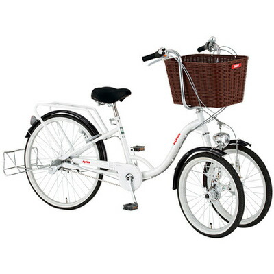 楽天市場】Aprica(アップリカ） 24インチ 前カゴ付三輪自転車 3段変速