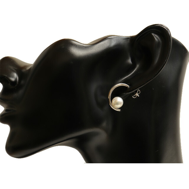 楽天市場】（新品仕上げ済）ミキモト MIKIMOTO パール フープ ピアス