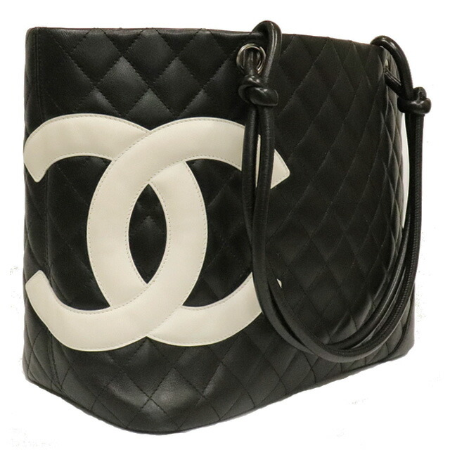 楽天市場】シャネル CHANEL カンボンライン トートバッグ ラムスキン