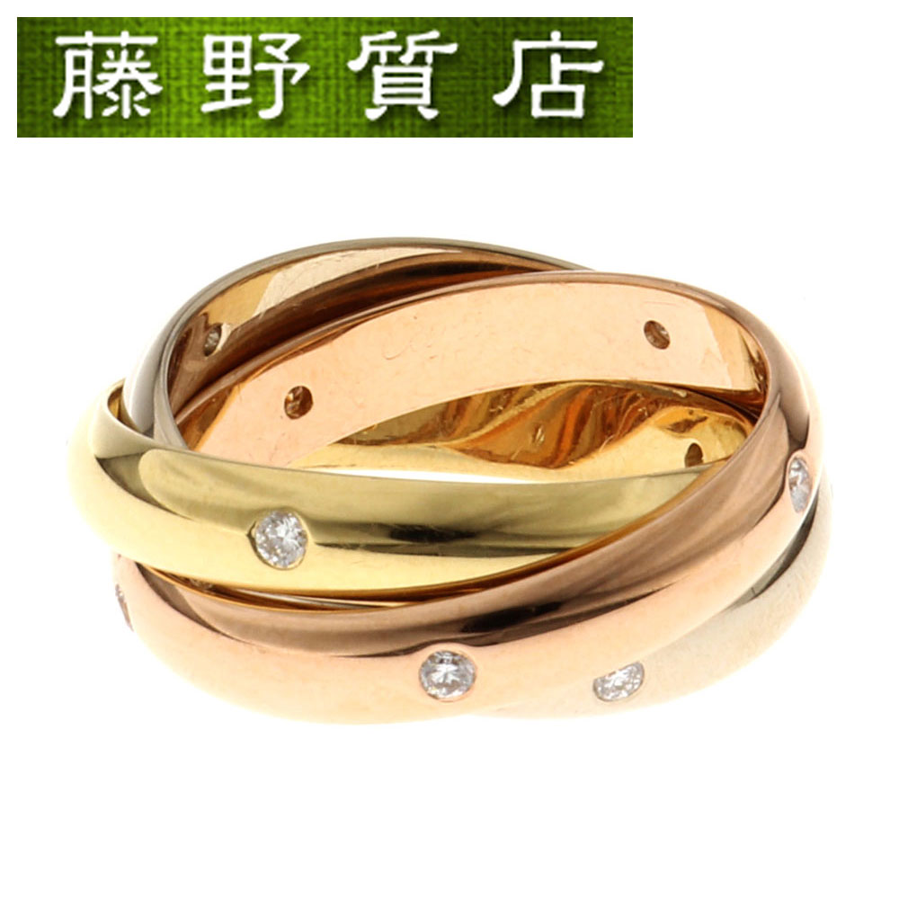 楽天市場】【送料無料】カルティエ CARTIER トリニティ リング ダイヤ