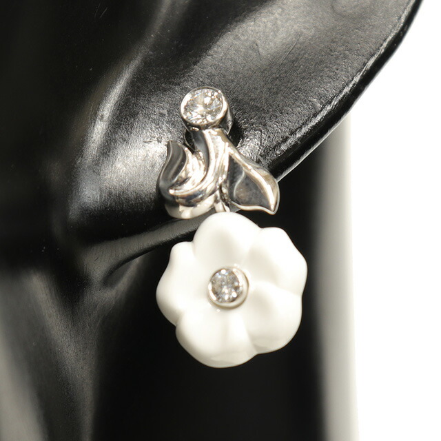 楽天市場】（新品仕上げ済）シャネル CHANEL カメリア ダイヤ ピアス
