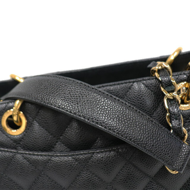 楽天市場】シャネル CHANEL GST チェーン トート バッグ 黒 ブラック