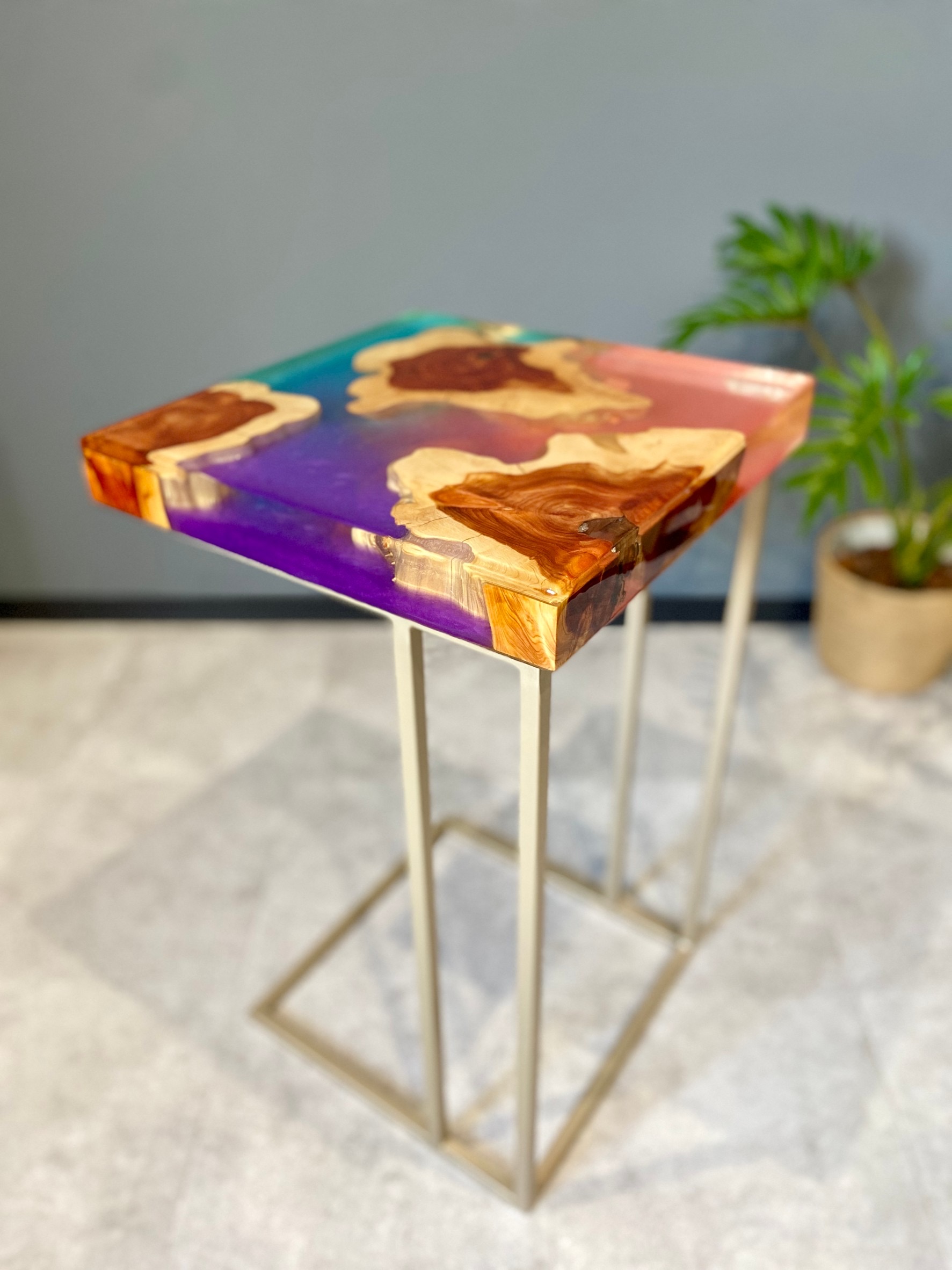 楽天市場】【レジンテーブル】 サイドテーブル 35cm×35cm×H4.5 日本製