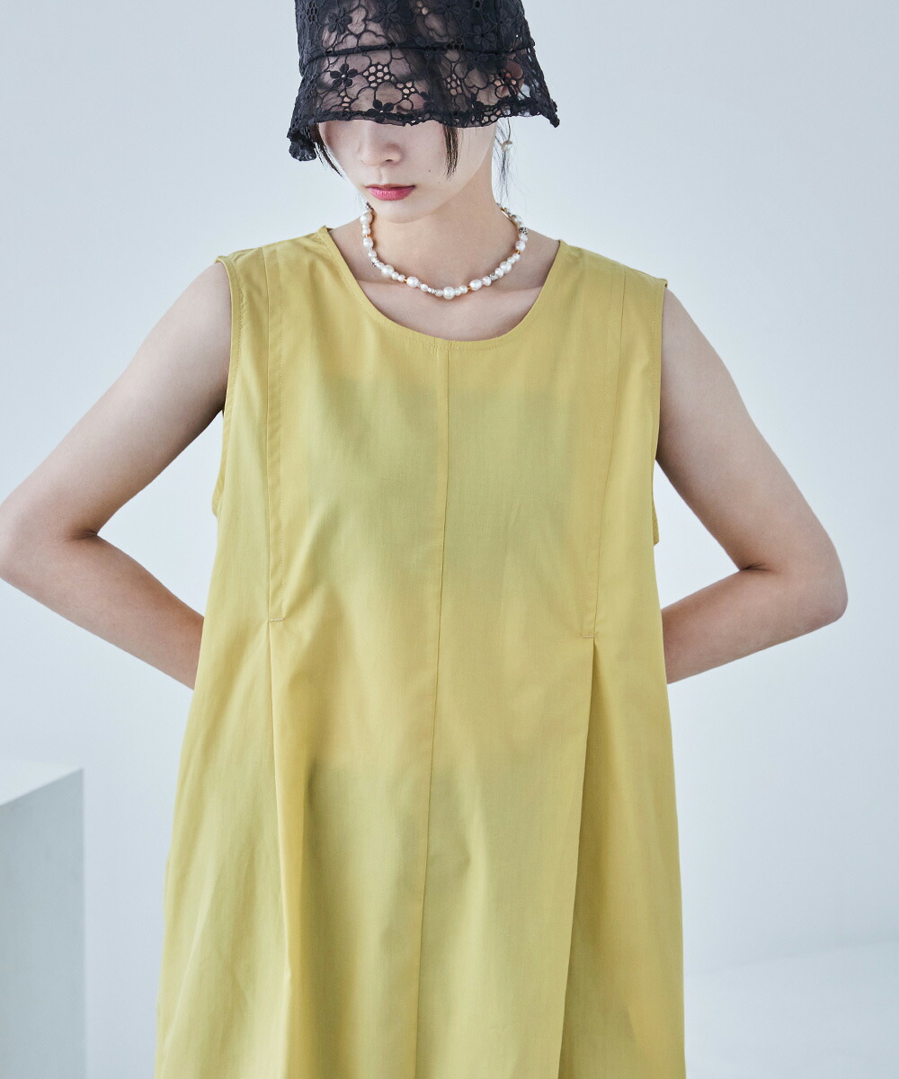 楽天市場】サイドシャーリング ノースリーブワンピース ワンピース