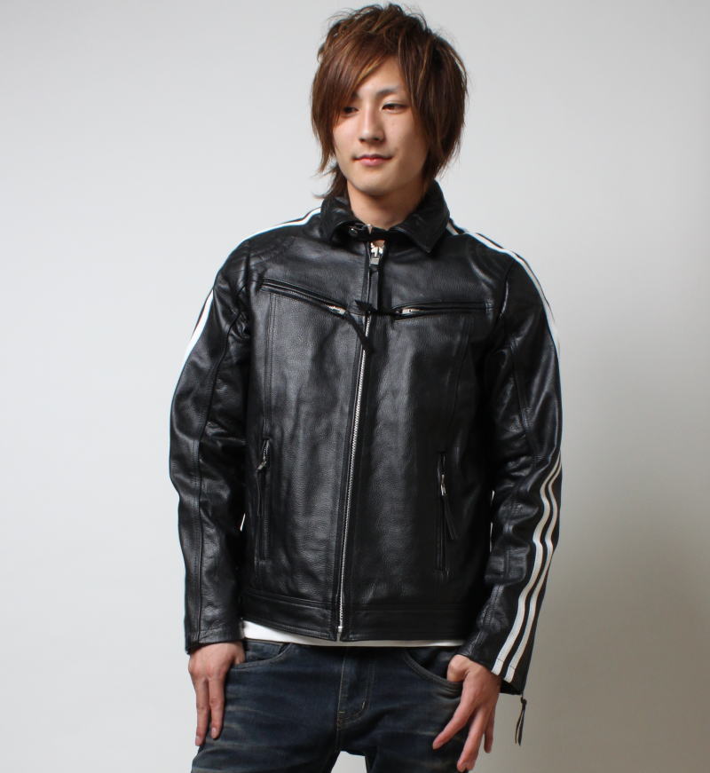 楽天市場】革ジャン 本革 シングルライダース メンズ 大きいサイズ XS