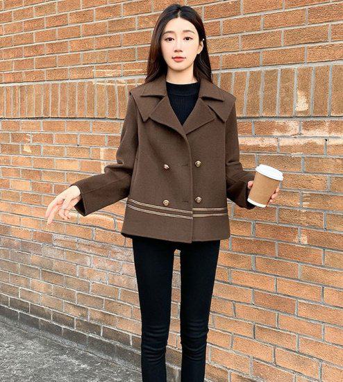 楽天市場】【取寄】ショート丈コート ジャケット セーラーカラー