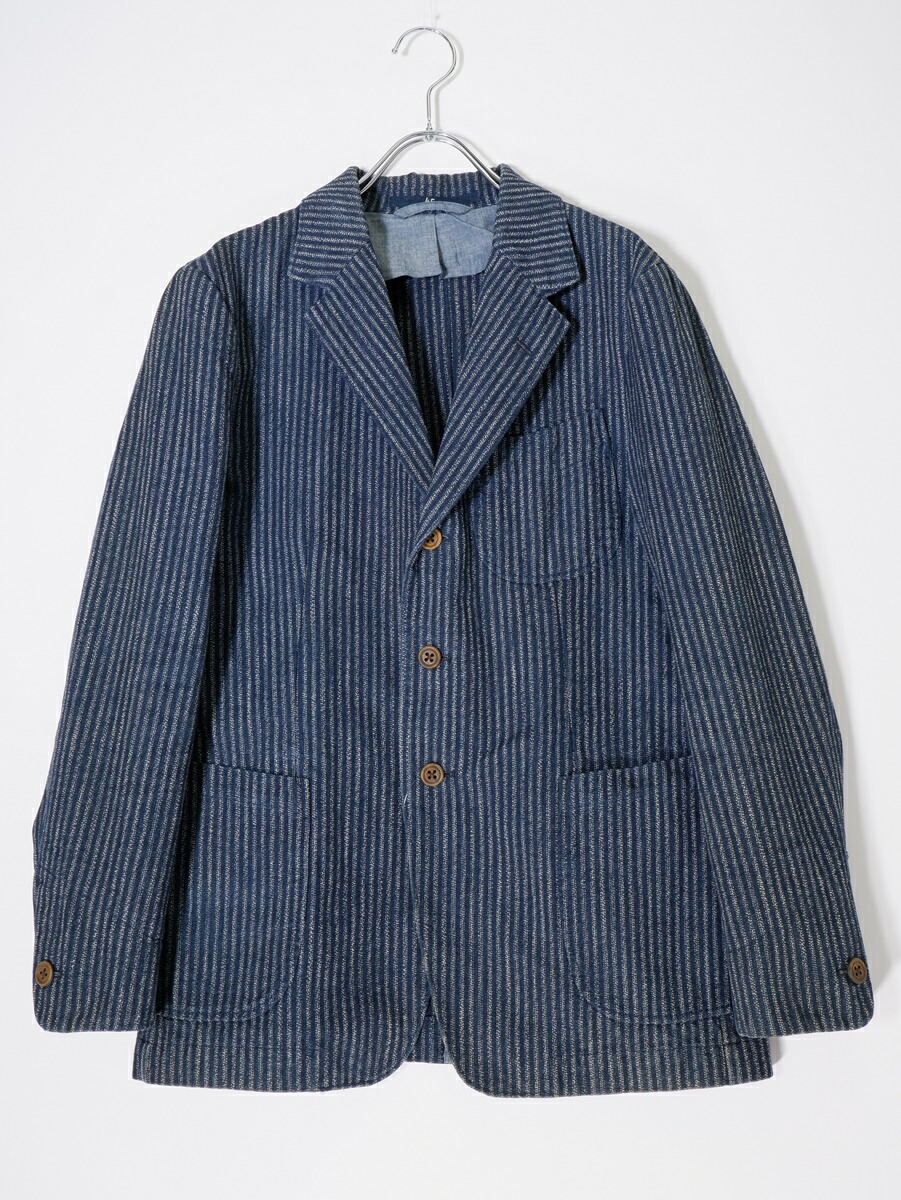 45rpm 45R デニム ストライプ ジャケット 藍染 インディゴ 【公式通販】