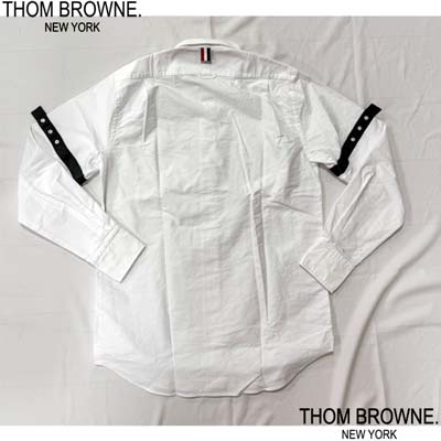 楽天市場】トムブラウン THOM BROWNE シャツ メンズ 長袖 フロント裾