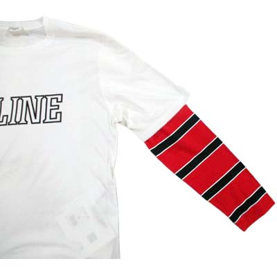 楽天市場】CELINE セリーヌ ロンT メンズ 長袖Tシャツ ブランドロゴ
