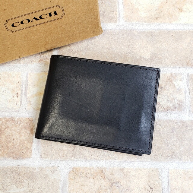 楽天市場】【未使用品】 オールドコーチ レザー 2つ折り 札入れ 折財布