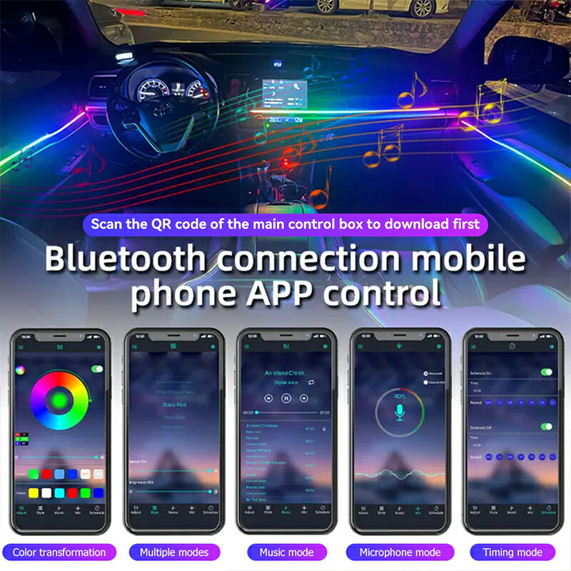 楽天市場】極細LED イルミネーションLED アンビエントライト