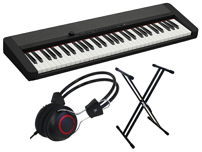 楽天市場】CASIO カシオ CT-S1 BK スタンド・ヘッドホン セット