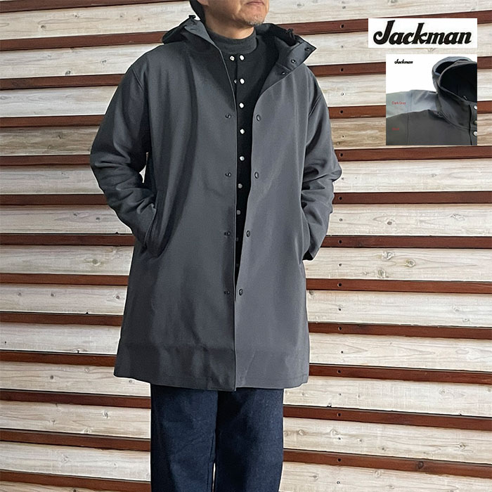 楽天市場】Jackmanジャックマン トリプルクロスフーディコート ミドル