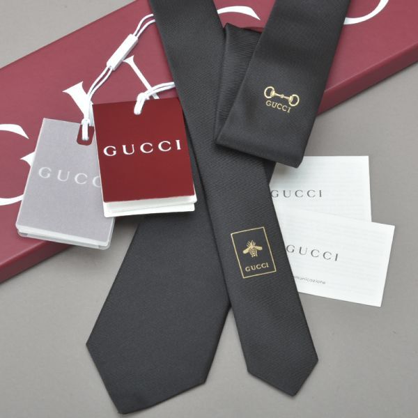 楽天市場】新品 GUCCI グッチ ホースビット ネクタイ ブラック 大剣7cm