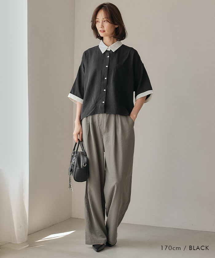 楽天市場】メンズライク クレリックシャツ 夏 レディース クレリック