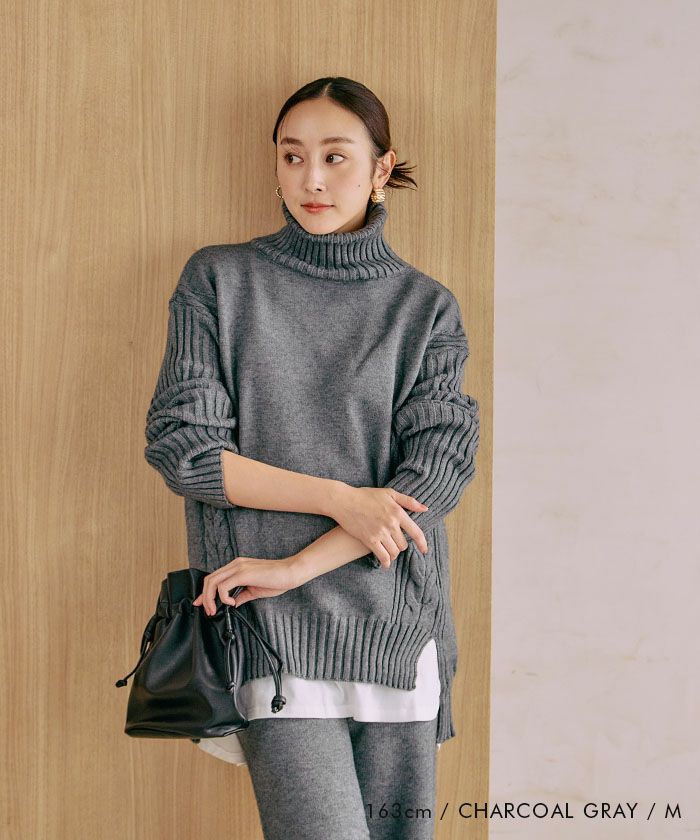 楽天市場】ニットセットアップ パンツ ニットパンツ レディース