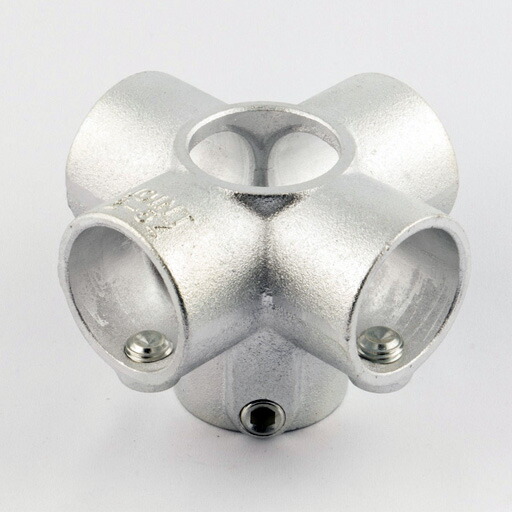 楽天市場】単管接続金具 6方出1ケ所貫通 S-2-5Z ジョイント工業