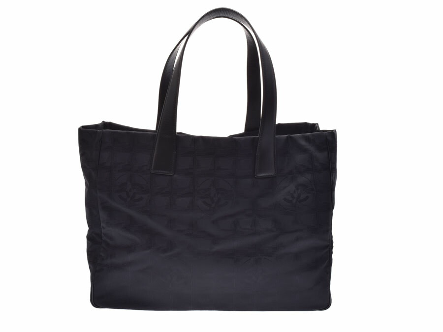 楽天市場】中古 シャネル ニュートラベルライン トートMM ナイロン 黒