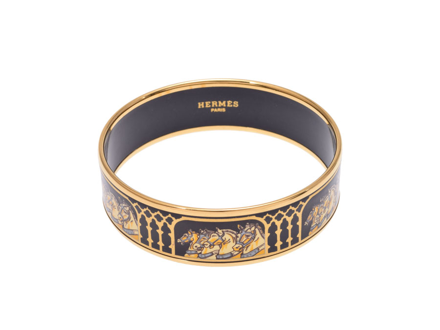 楽天市場】エルメス エマイユGM 黒 GP金具 馬柄 X刻印 レディース