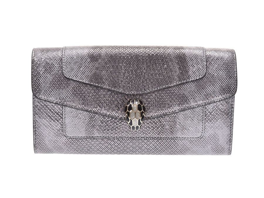 楽天市場】ブルガリ セルペンティ ファスナー長財布 現行品 シルバー