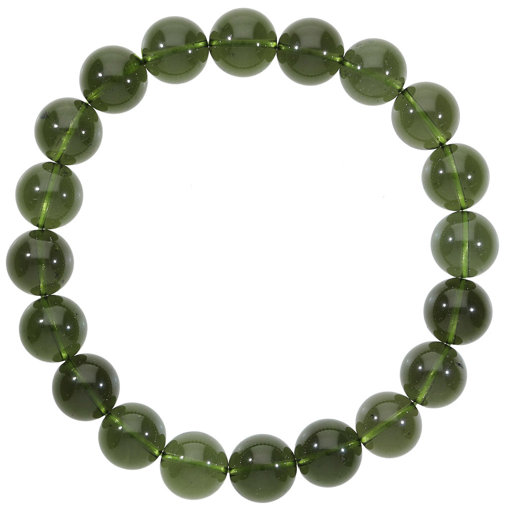 楽天市場】モルダバイト 高品質 ブレスレット 10mm 18cm メンズ M