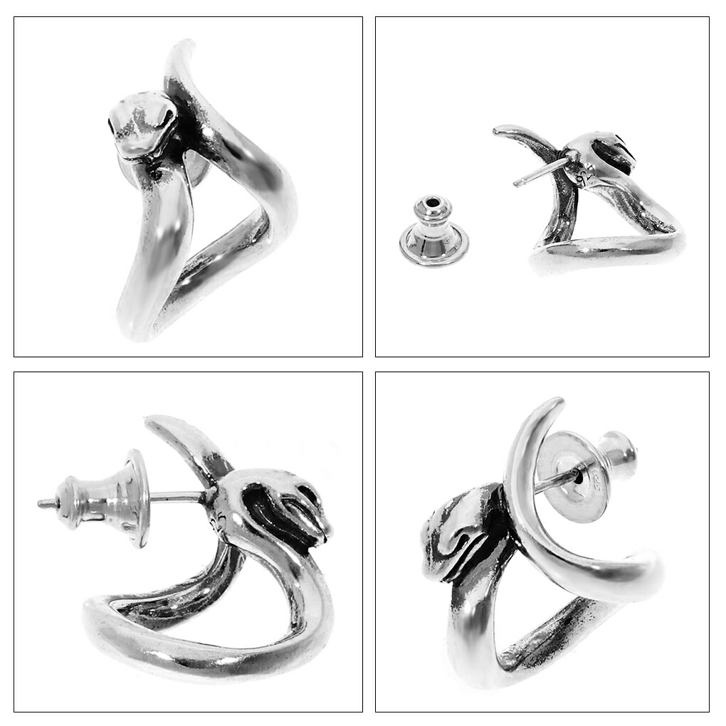 楽天市場】GIGOR スネイヴィー 左耳タイプ シルバー ピアス 1P 片耳用