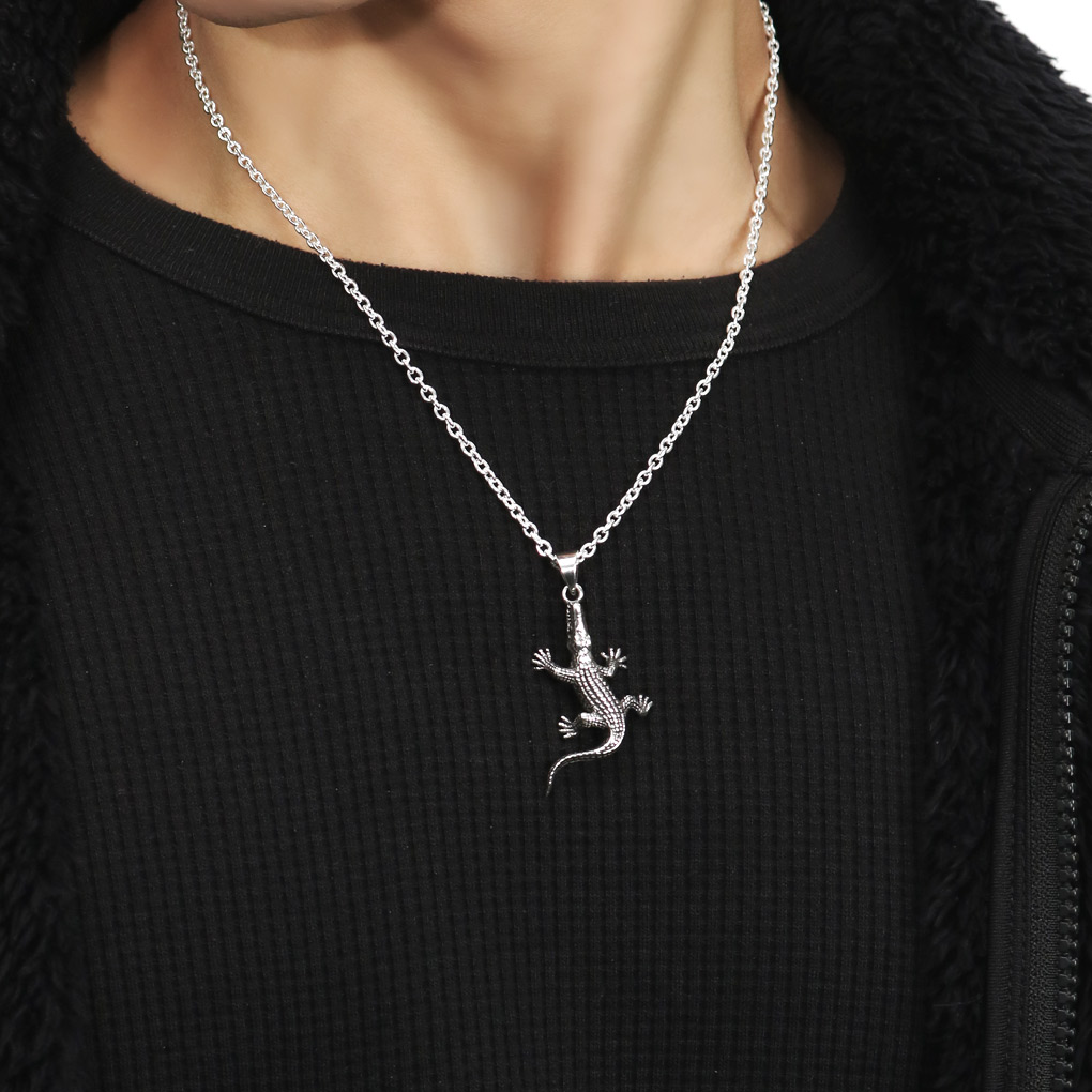 楽天市場】ワニ ネックレス ペンダント ペンダントトップ ペンダント