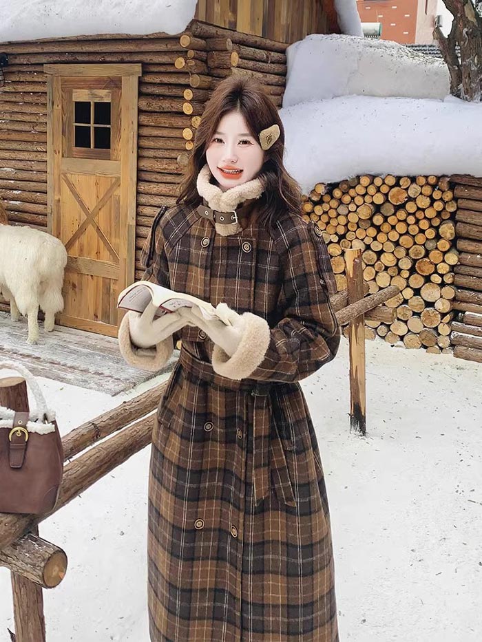 楽天市場】チェスターコート チェック柄 レディース ロングコート