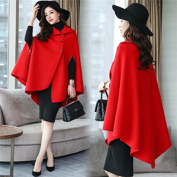 楽天市場】ケープ コート マントコート ミディアム丈 ポンチョ コート