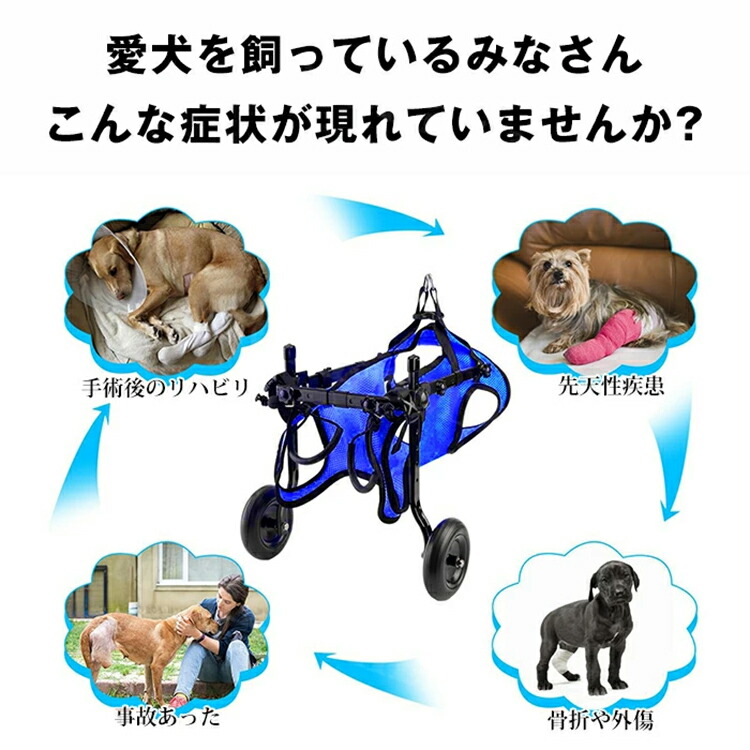楽天市場】犬用車椅子 後ろ足用 XS S M 小型犬用 中型犬用 犬用歩行器