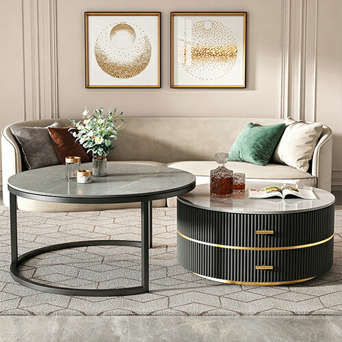 楽天市場】ネストテーブル センターテーブル ローテーブル リビング