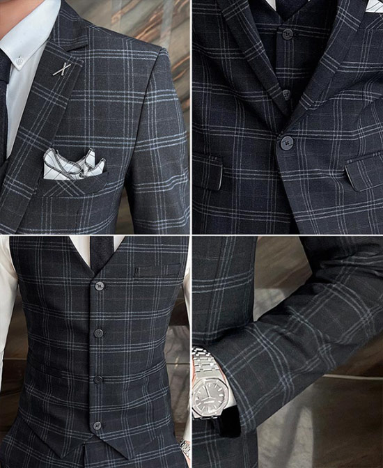 楽天市場】チェックスーツ メンズ ホストスーツ ウィンドペン ライン