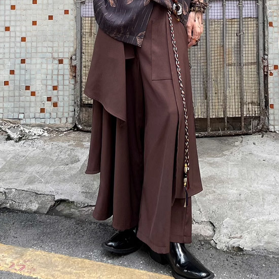 楽天市場】ガウチョパンツ メンズ モード系 ガウチョパンツ レディース