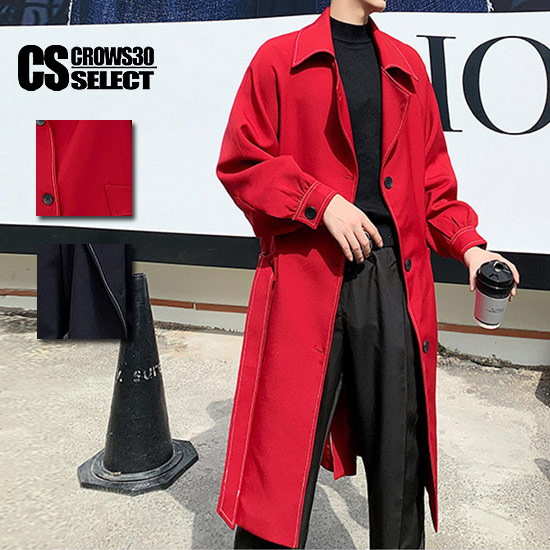 楽天市場】トレンチコート メンズ ロングコート ワインコート メンズ