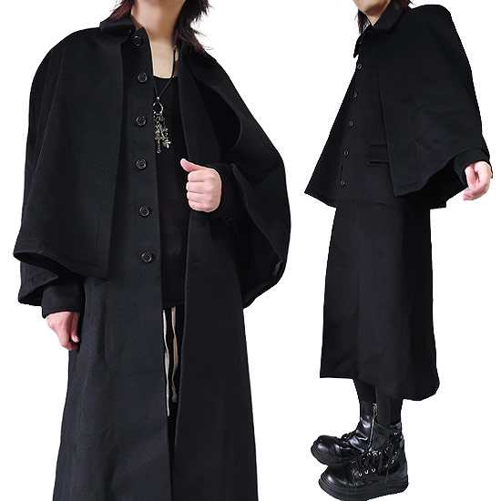 楽天市場】トンビコート メンズ V系 コート メンズ モード系 ロング