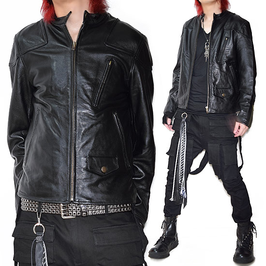 楽天市場】ライダースジャケット メンズ 本革 レザー ライダース