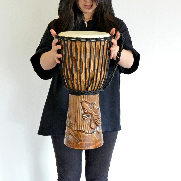 楽天市場】ジャンベ(太鼓) 《H50cm》Aタイプ ヤギ革 マホガニー 太鼓