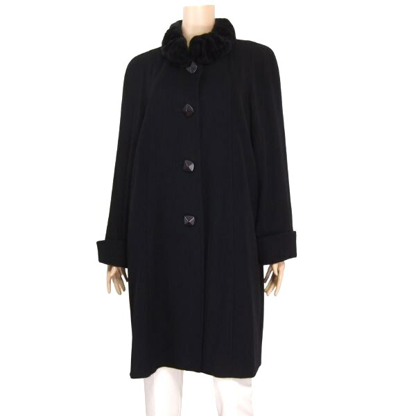 楽天市場】美品【中古】レリアン Leilian カシミヤ コート ウール