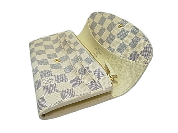 楽天市場】ルイ・ヴィトン ○ ダミエ・アズール 長財布 ポルトフォイユ