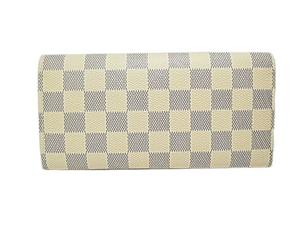 楽天市場】ルイ・ヴィトン ○ ダミエ・アズール 長財布 ポルトフォイユ