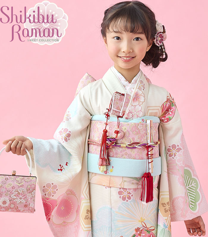 楽天市場】七五三 753 着物 7歳 女の子 着物フルセット 式部浪漫