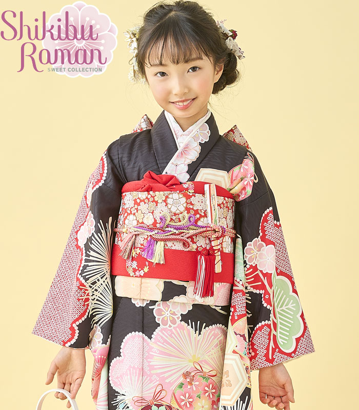 楽天市場】七五三 753 着物 7歳 女の子 着物フルセット 式部浪漫