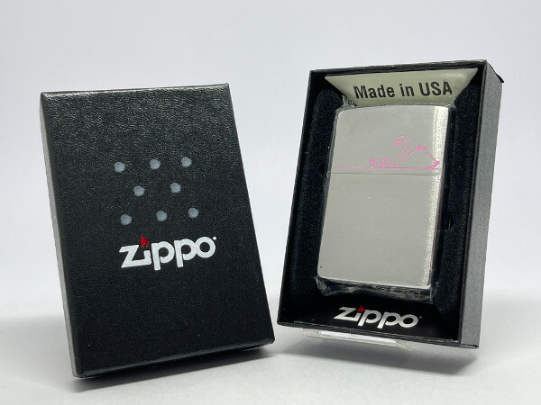 楽天市場】送料無料 ZIPPO[ジッポー]ZP 白鳥 レーザーエングレーブ【楽