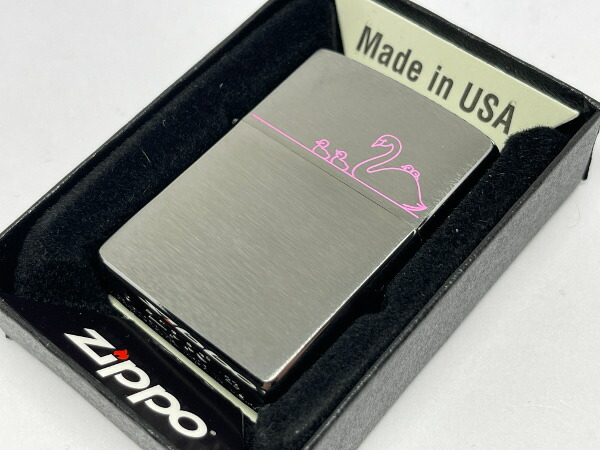 楽天市場】送料無料 ZIPPO[ジッポー]ZP 白鳥 レーザーエングレーブ【楽