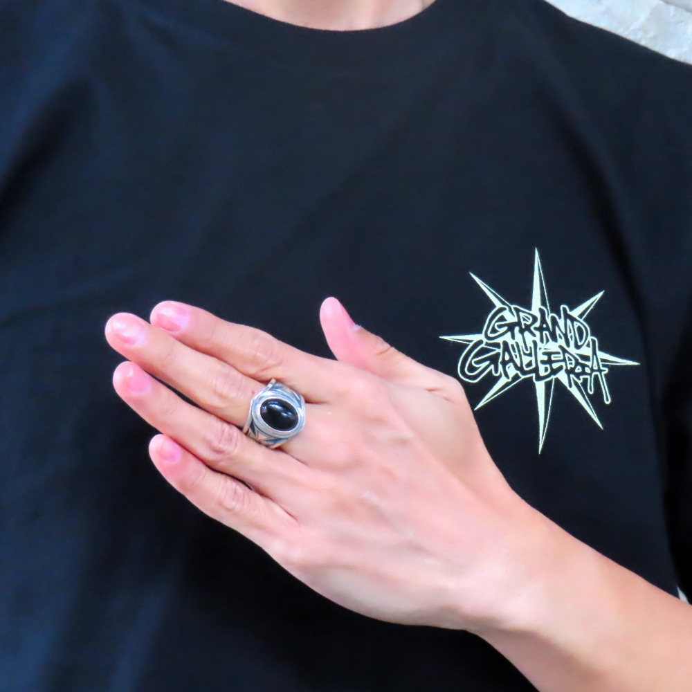 楽天市場】オニキスクロスリング シルバー925 指輪 【刻印無料