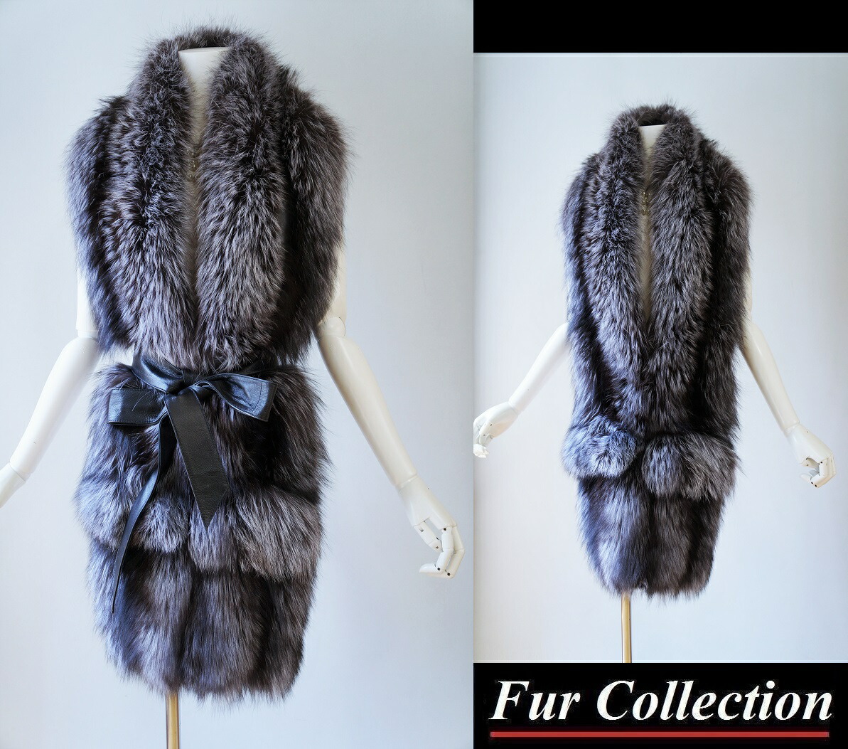 楽天市場】シルバーフォックス毛皮ファーマフラー/ストール/ショール