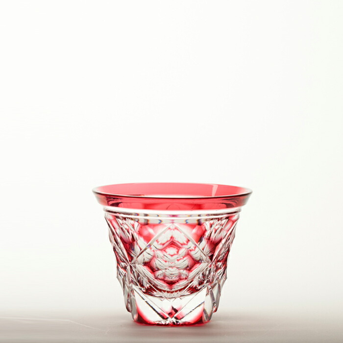 楽天市場】江戸切子 ぐい呑 【硝子工房 彩鳳 直営店】 七宝四花菱文様