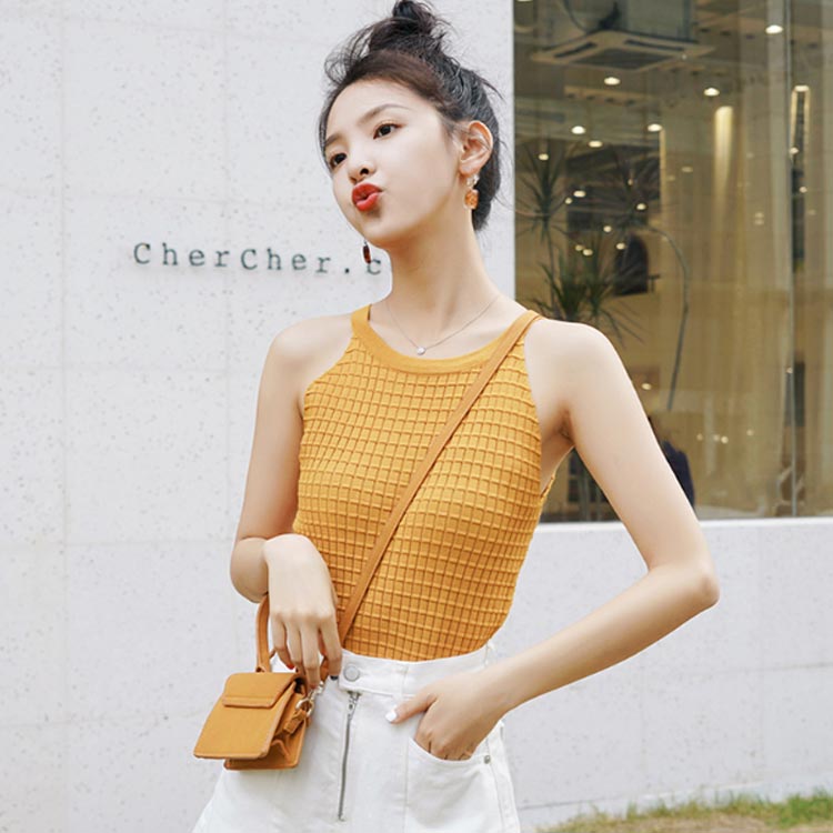 楽天市場】サマーニット レディース ニットキャミソール ベスト ニット