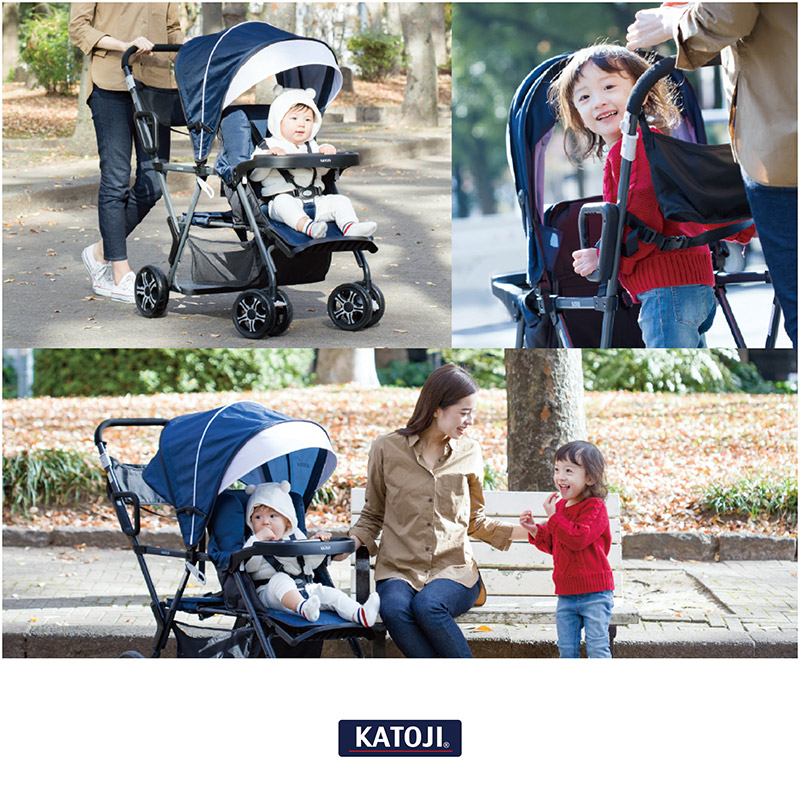 楽天市場】二人乗りベビーカー 二人でゴー ネイビー 二人乗り 双子